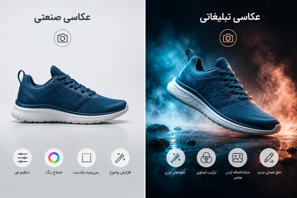 تفاوت در ویرایش تصاویر