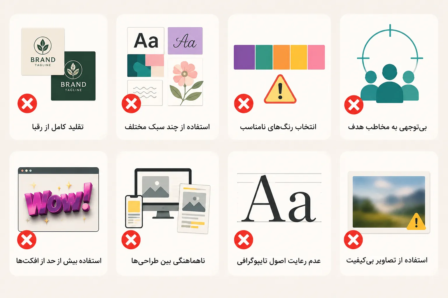 اشتباهات رایج در انتخاب سبک طراحی گرافیک