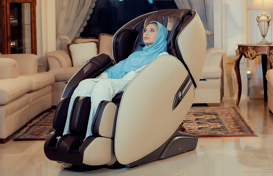 صندلی ماساژور برند iRest در تیزر تبلیغاتی معرفی محصول تولیدشده توسط ساترین