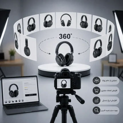 عکاسی 360 درجه محصول برای فروشگاه‌های اینترنتی
